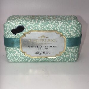 Castelbel Porto Highly Fragrant Large 10.5oz. Soap Bar *White Lily" Scent NEW